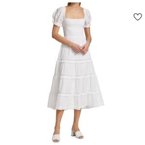 ASTR the Label Orla Smocked Midi Dress